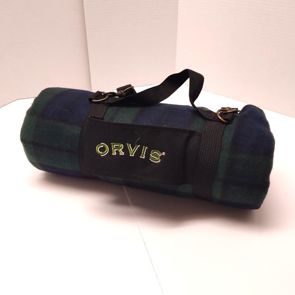 Orvis Bedding Orvis Picnic Blanket With Strap Carrier Ca 54 X 58